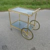 New Pamono Neoclassical French Brass Serving Trolley, 1960s