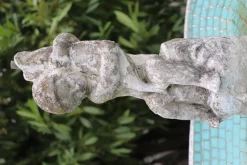 Pamono Neoclassical Garden Fountain with Statue, Early 20th Century> Garden Accessories