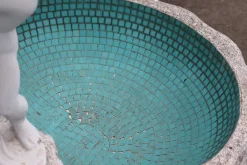 Pamono Neoclassical Garden Fountain with Statue, Early 20th Century><noscript><img width=