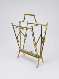 Pamono Neoclassical Magazine Rack from Maison Jansen, France, 1950s><noscript><img width=