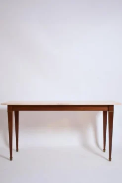 Pamono Neoclassical Mahogany Console Table, 1960s> Console Tables