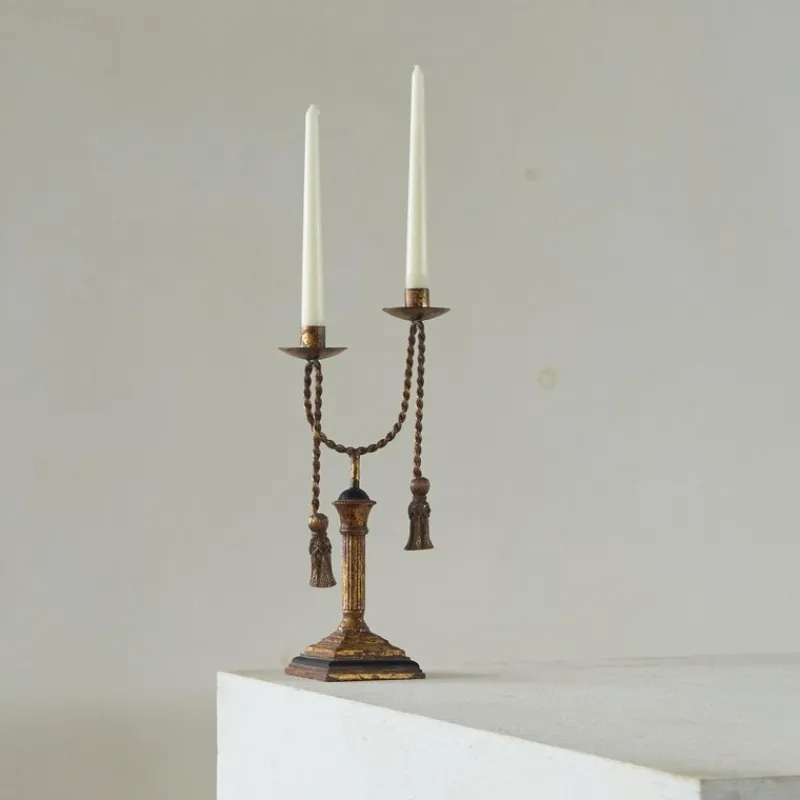 Discount Pamono Neoclassical Rope and Tassel Candleholder, 1970s