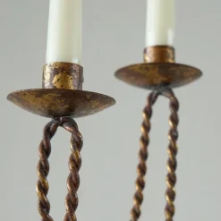 Discount Pamono Neoclassical Rope and Tassel Candleholder, 1970s