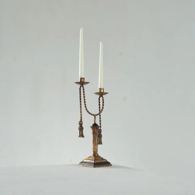 Discount Pamono Neoclassical Rope and Tassel Candleholder, 1970s