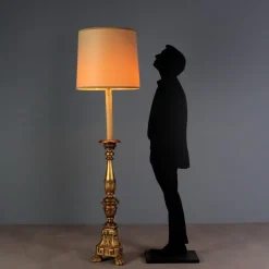 Hot Pamono Neoclassical Style Linden Floor Lamp, Italy, 20th Century