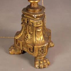Hot Pamono Neoclassical Style Linden Floor Lamp, Italy, 20th Century