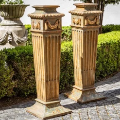 Pamono Neoclassical Style Pedestals, 20th Century, Set of 2><noscript><img width=