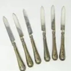 Pamono Neo-Classisist Knifes, Sweden, 1960s, Set of 6><noscript><img width=