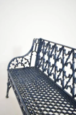 Pamono Neo-Gothic Cast Iron Bench, 19th Century><noscript><img width=