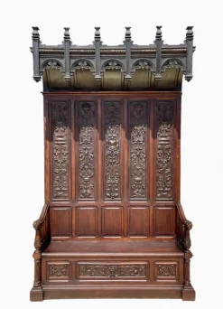 Pamono Neo-Gothic Castle Safe Bench