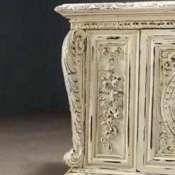Pamono Neo-Renaissance Chest in Wood