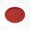 Pamono Network Red Plate in Lacquered Urushi Glass by Eliana Lorena for Hands On Design> Decorative Plates