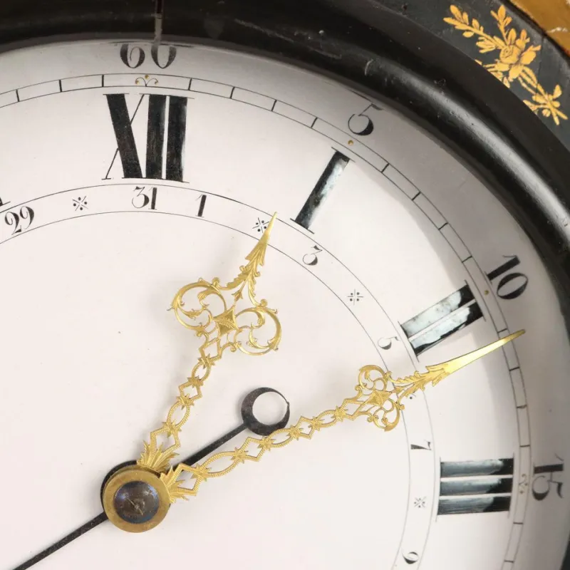 Pamono Neuchateloise Pendulum Clock in Ebonized Wood> Clocks