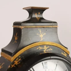 Pamono Neuchateloise Pendulum Clock in Ebonized Wood><noscript><img width=