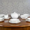 Pamono New Dinner Service for Six People by Porcelana Karolina, Set of 24> Tabletop