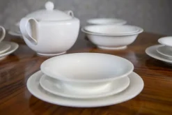 Pamono New Dinner Service for Six People by Porcelana Karolina, Set of 24><noscript><img width=