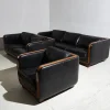 Online Pamono New York Leather Sofa Set by Alberto Nieri for Galeria Nieri, 1980s, Set of 3