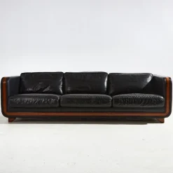 Online Pamono New York Leather Sofa Set by Alberto Nieri for Galeria Nieri, 1980s, Set of 3