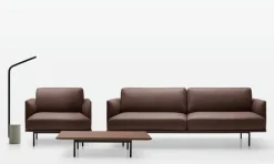 Pamono New York Lounge Chair in Metal and Leather Upholstery by Quinti Sedute><noscript><img width=