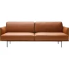 Sale Pamono New York Two-Seater Sofa in Metal and Leather Upholstery by Quinti Sedute