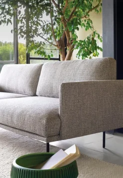 Sale Pamono New York Two-Seater Sofa in Metal and Leather Upholstery by Quinti Sedute