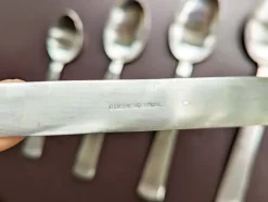 Pamono Nickel Silver Cutlery Set by Gio Ponti for Calderoni, 1960s, Set of 89><noscript><img width=