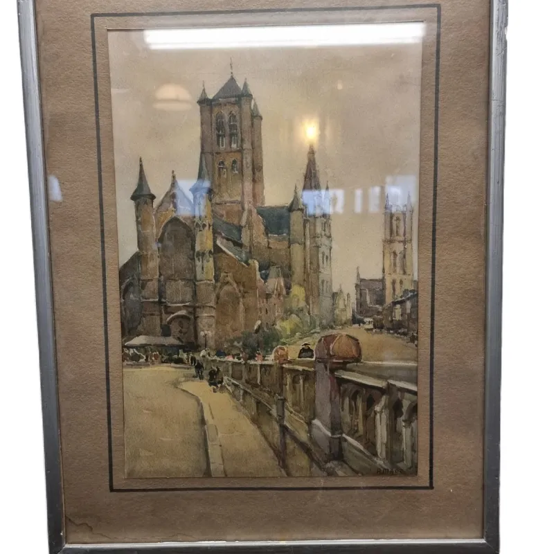 Sale Pamono Nicolas Markovitch Ghent, 1930, Watercolor