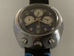 Pamono Nicolet Bullhead Watch, 1970s