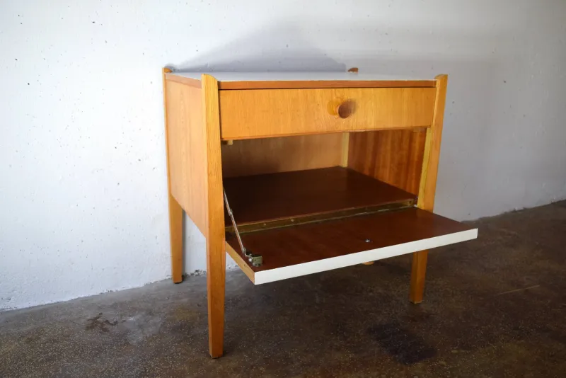 Pamono Nightstand with Drawers, 1960s> Nightstands