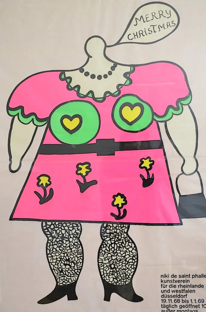 Hot Pamono Niki de Saint Phalle Exhibition Poster, 1968