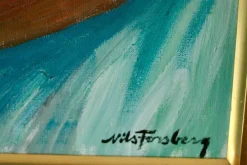 Pamono Nils Forsberg, Two Women, 1950s, Oil on Canvas, Framed><noscript><img width=