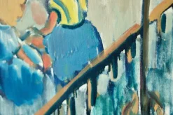 Pamono Nils Severin, Park View, Mid-20th Century, Oil on Canvas, Framed><noscript><img width=