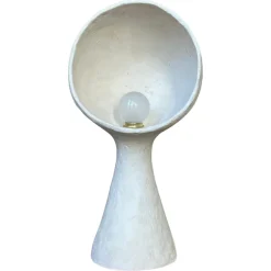 Pamono Ninfea White Stoneware Lamp by Renzo Maar> Table Lamps