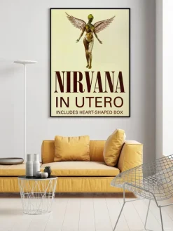 Pamono Nirvana In Utero Original UK Bus Stop Promotional Poster, 1993> Posters