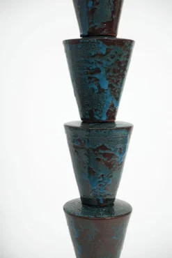 Clearance Pamono Nizwa Blue and Brown Floor Lamp by Barracuda Interiors