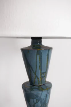 Pamono Nizwa Blue and Yellow Floor Lamp by Barracuda Interiors