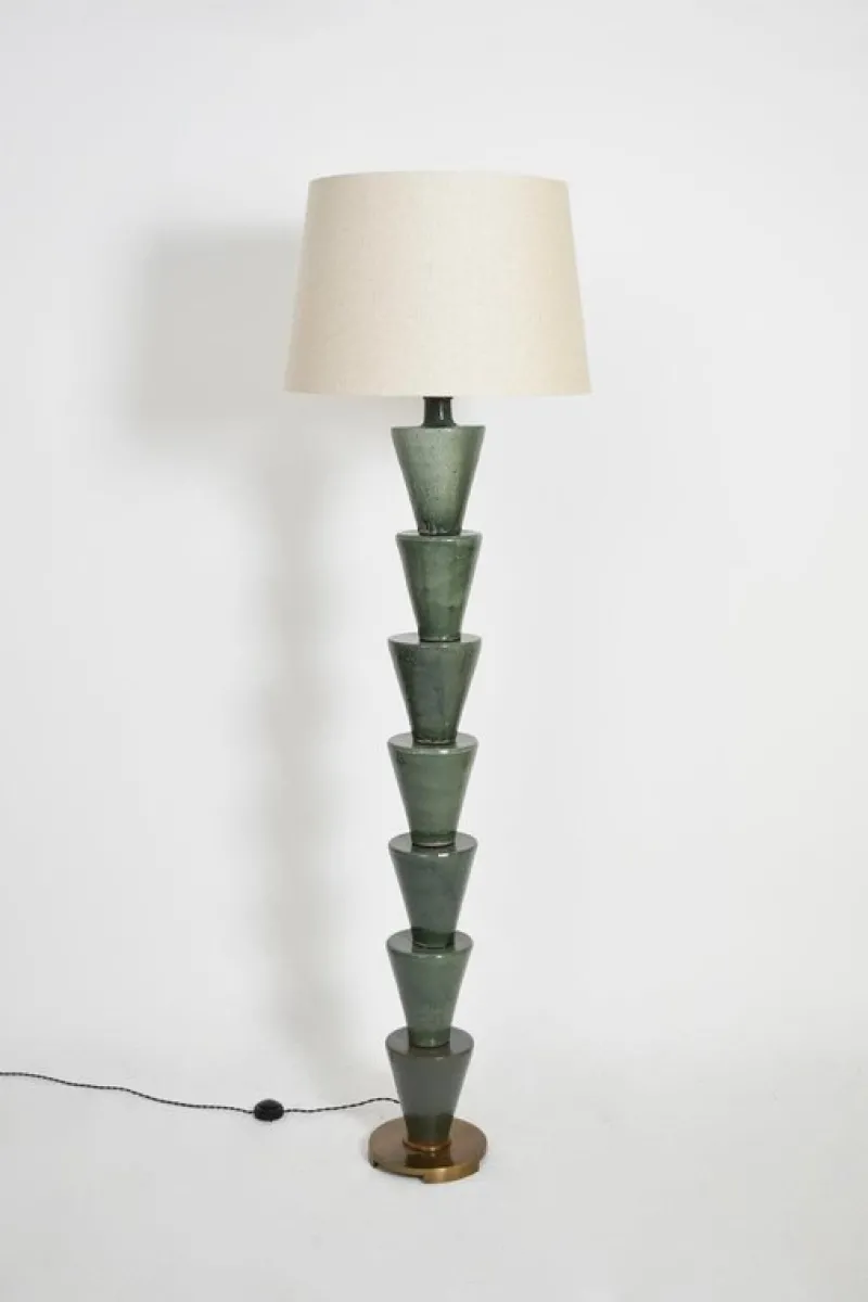 Pamono Nizwa Green Floor Lamp by Barracuda Interiors> Floor Lamps|Floor Lamps