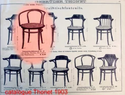 Pamono No. 209 B9 Armchair with Star-Shaped Seat from Thonet, 1905> Office Chairs