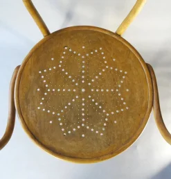 Pamono No. 209 B9 Armchair with Star-Shaped Seat from Thonet, 1905><noscript><img width=