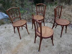 Clearance Pamono No. 66 Bistro Dining Chairs from Thonet, Vienna, Austria, 1910s, Set of 4