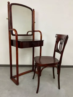 Pamono No. 1134 Dressing Table attributed to Josef Hoffmann for J&J Kohn, 1906><noscript><img width=