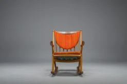 Pamono No. 182 Teak Rocking Chair by Frank Reenskaug for Bramin, 1960s><noscript><img width=