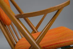 Pamono No. 182 Teak Rocking Chair by Frank Reenskaug for Bramin, 1960s><noscript><img width=