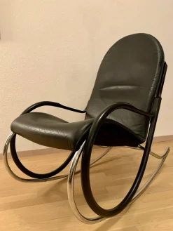 Pamono Nonna Rocking Chair by Paul Tuttle for Strässle, 2000s> Rocking Chairs