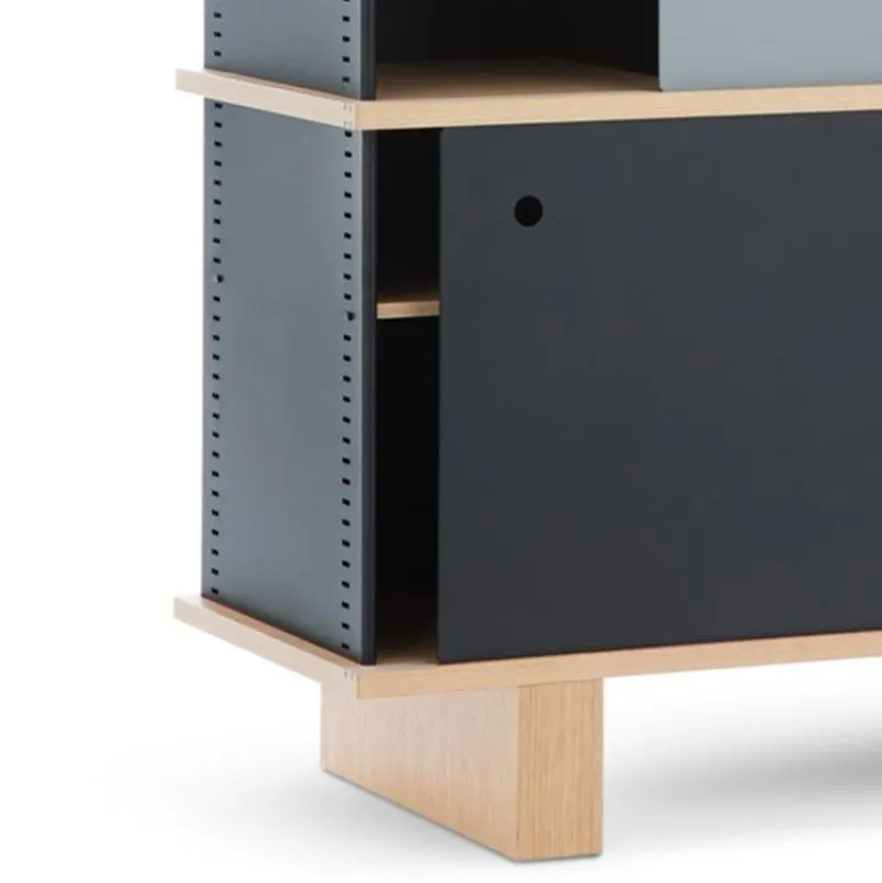 Pamono Nuage Shelving Unit in Wood and Aluminium by Charlotte Perriand for Cassina> Storage