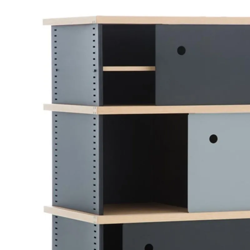 Pamono Nuage Shelving Unit in Wood and Aluminium by Charlotte Perriand for Cassina> Storage