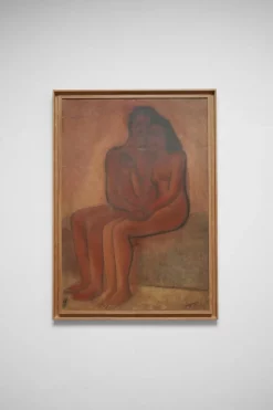 Online Pamono Nude Couple, 1970s, Mixed Media on Paper
