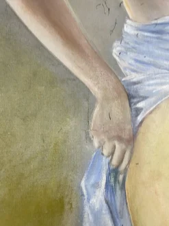Pamono Nude Portrait of a German Woman, Oil on Canvas, 1920s, Framed><noscript><img width=