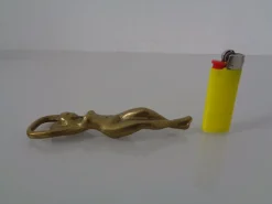 Pamono Nude Woman Bottle Opener in Brass, Germany, 1960s><noscript><img width=