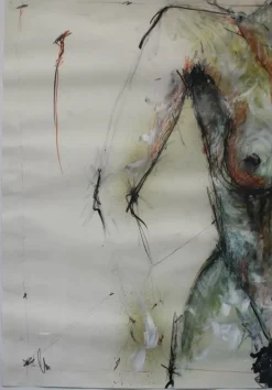 Online Pamono Nude Woman, Mixed Media